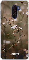 Xiaomi Pocophone F1 Hoesje Transparant TPU Case - Flower Buds #ffffff