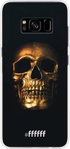 Samsung Galaxy S8 Plus Hoesje Transparant TPU Case - Gold Skull #ffffff