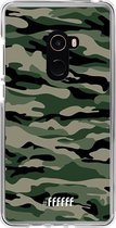 Xiaomi Mi Mix 2 Hoesje Transparant TPU Case - Woodland Camouflage #ffffff