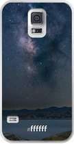 Samsung Galaxy S5 Hoesje Transparant TPU Case - Landscape Milky Way #ffffff