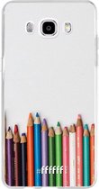 Samsung Galaxy J5 (2016) Hoesje Transparant TPU Case - Pencils #ffffff