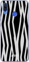 Huawei Nova 3 Hoesje Transparant TPU Case - Zebra Print #ffffff