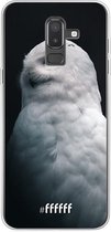 Samsung Galaxy J8 (2018) Hoesje Transparant TPU Case - Witte Uil #ffffff