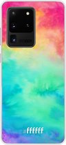 Samsung Galaxy S20 Ultra Hoesje Transparant TPU Case - Rainbow Tie Dye #ffffff