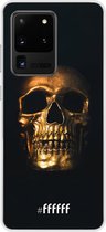 Samsung Galaxy S20 Ultra Hoesje Transparant TPU Case - Gold Skull #ffffff