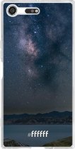 Sony Xperia XZ Premium Hoesje Transparant TPU Case - Landscape Milky Way #ffffff