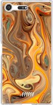 Sony Xperia XZ Premium Hoesje Transparant TPU Case - Brownie Caramel #ffffff