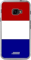 Samsung Galaxy Xcover 4 Hoesje Transparant TPU Case - Nederlandse vlag #ffffff