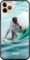 iPhone 11 Pro Max Hoesje TPU Case - Boy Surfing #ffffff