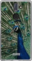 Nokia 8 Sirocco Hoesje Transparant TPU Case - Peacock #ffffff