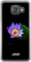 Samsung Galaxy A3 (2016) Hoesje Transparant TPU Case - Purple flower in the dark #ffffff