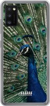 Samsung Galaxy A41 Hoesje Transparant TPU Case - Peacock #ffffff