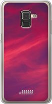 Samsung Galaxy A8 (2018) Hoesje Transparant TPU Case - Red Skyline #ffffff