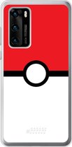 Huawei P40 Hoesje Transparant TPU Case - Pokeball #ffffff