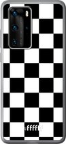 Huawei P40 Pro Hoesje Transparant TPU Case - Checkered Chique #ffffff