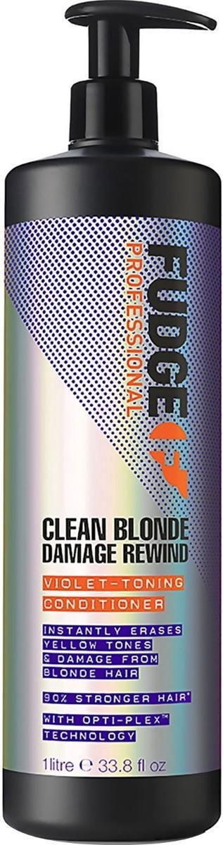 Fudge Clean Blonde Damage Rewind Violet-Toning Conditioner - 1000 ml - Fudge