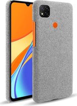 Xiaomi 9C Hoesje Stoffen Back Cover Grijs