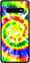 Samsung Galaxy S10 Hoesje TPU Case - Hippie Tie Dye #ffffff