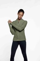 Loop.a life - Dames vest - Duurzaam Vest - Easy Going Cardigan - Khaki - Maat L