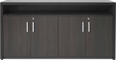 Dressoir kast van hout Chief 89x168x42cm​​ in Donker eiken