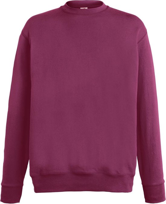 Fruit Of The Loom Heren Lichtgewicht Set-In Sweatshirt (Bordeaux)