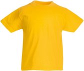T-shirt à manches courtes Original Fruit Of The Loom pour enfants / adolescents (jaune tournesol)
