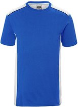 Fusible Systems - Heren James and Nicholson Workwear Level 2 T-Shirt (Blauw/Wit)