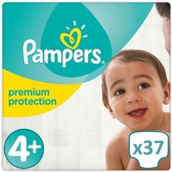 Pampers Premium Protection maat 4, 174 luiers, 9 - 16 kg, dubbele bescherming voor de huid en tegen lekken, verpakking van 1 maand Pampers Premium Protection maat 4, 174 luiers, 9 - 16 kg, dubbele bescherming voor de huid en tegen lekken, verpakking van 1 maand