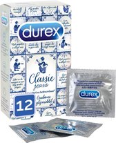 Durex Condooms Classic Jeans - Extra Glijmiddel - 12 stuks