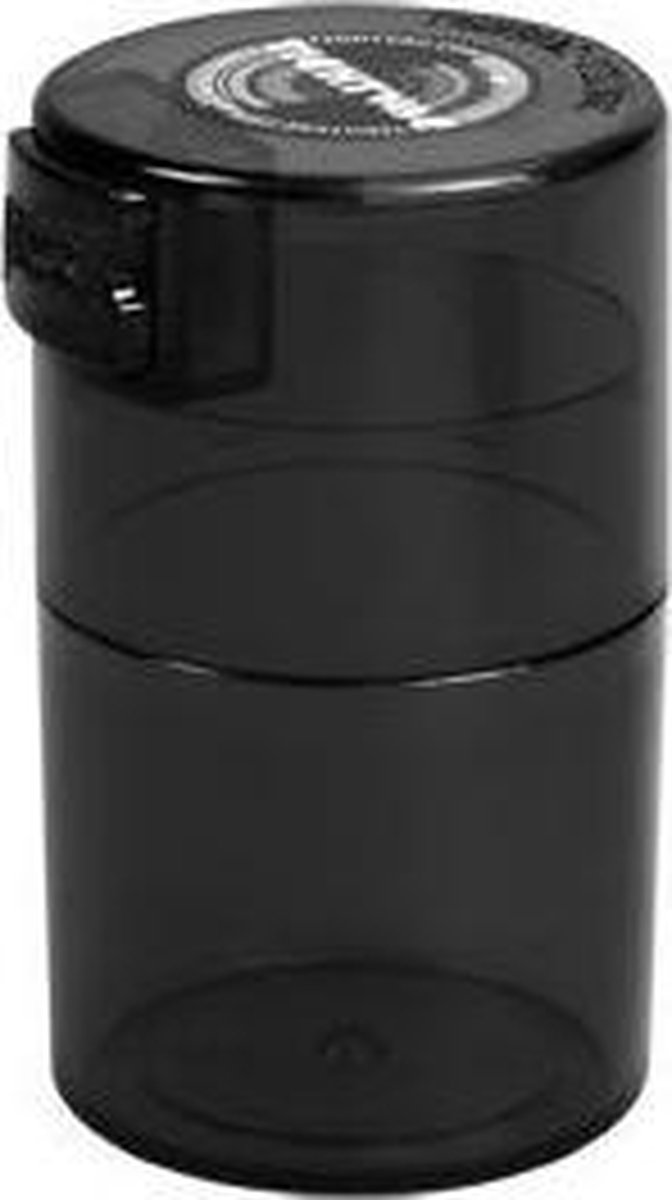 CoffeeVac Clear 0,06L / 20gr.Black cap/body Koffie bewaarbus luchtdicht - Black cap/body