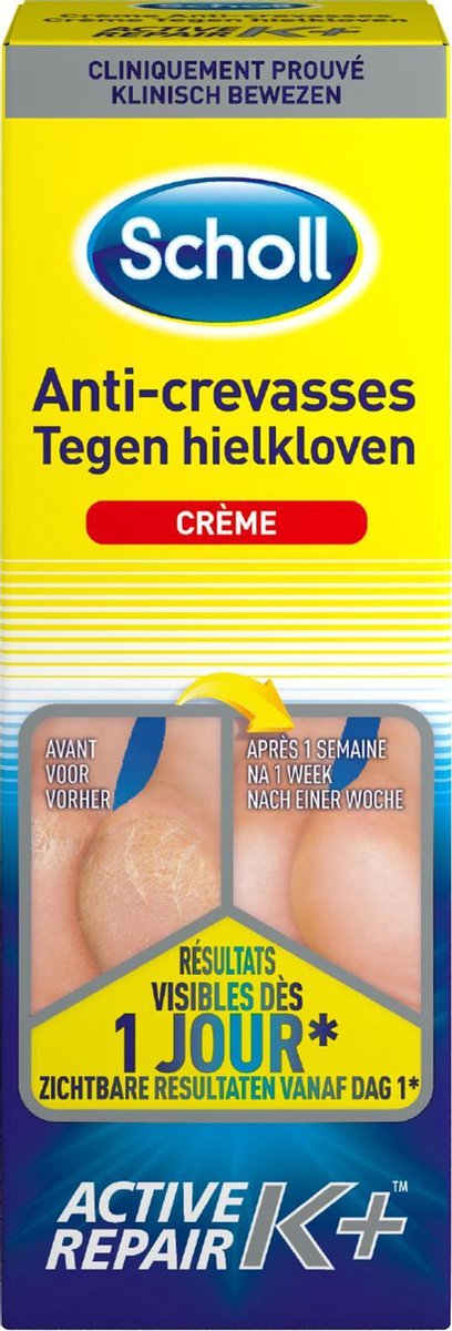 voor mij Indrukwekkend Gaan Scholl Klovenzalf - K+ creme - voor hielkloven en ruwe, droge huid | bol.com