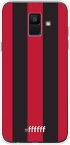 Samsung Galaxy A6 (2018) Hoesje Transparant TPU Case - AC Milan #ffffff