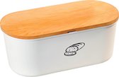 Boîte à pain Witte avec housse de planche à découper en bois 18 x 34 x 14 cm - Fournitures de cuisine - Boîtes à pain/boîtes à lunch/fûts à accrocher