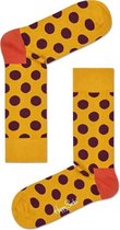 Happy Socks Big Dot Sokken - Geel - Maat 41-46