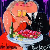 El van Leersum - True Love Kunstdruk 70x70cm
