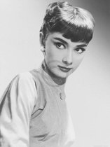 Kunstdruk Hero - Audrey Hepburn Portrait 60x80cm