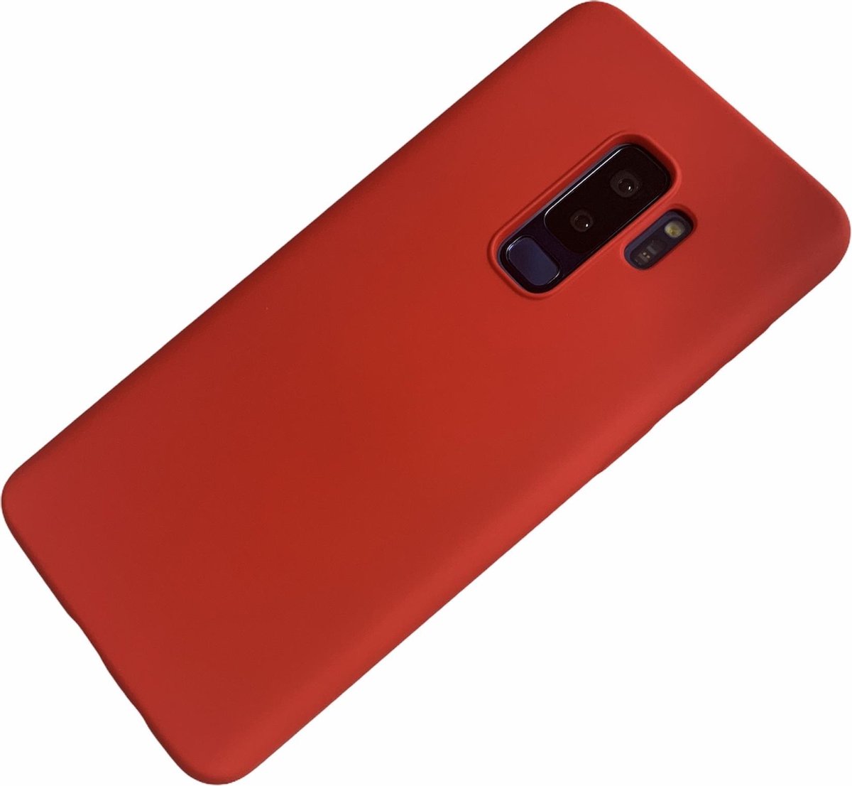 Samsung Galaxy S9 Plus - Silicone hoesje Justin rood