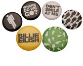 Billie Eilish Badge Set (Pack of 6) (Multicoloured)