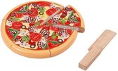 Speelgoedeten - Pizza - Salami & groente - Snijset