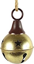 Non-branded Kerstbel Ro Thierry 10 Cm Staal Goud