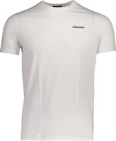 Dsquared2 T-shirt Wit Aansluitend - Maat XXL - Heren - Herfst/Winter Collectie - Katoen
