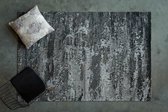 Teos Modern Vloerkleed - Antraciet - 80x150 cm