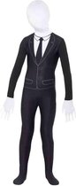 Smiffy's - Feesten & Gelegenheden Kostuum - Knappe Smoking Boy Bodysuit - Jongen - Zwart - Medium - Carnavalskleding - Verkleedkleding