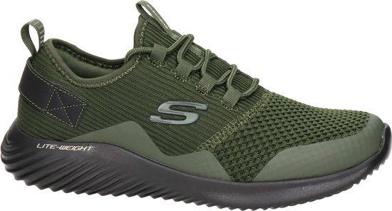Skechers heren sneaker - Groen - Maat 42 | bol.com