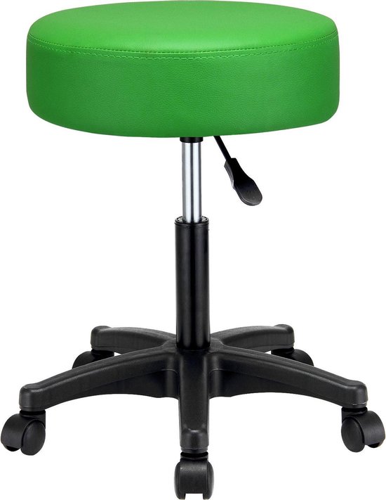 Chaise de bureau Tabouret Monzana - Siège rembourré - Vert