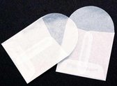 Pergamijn Envelopjes 5x5cm (100 stuks) | pergamijn zakjes | glassine zakjes