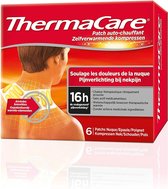 ThermaCare Patch auto-adhésif, pour Nacken, Schulter und Handgelenk, Lindert Nackenschmerzen, 16 Stunden constant Warme, 6 pièces