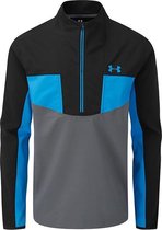 UA Storm Windstrike 1/2 Zip-Black / Pitch Gray / Electric Blue