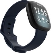 Sportbandje donkerblauw geschikt voor Fitbit Versa 3/4 & Fitbit Sense (2)