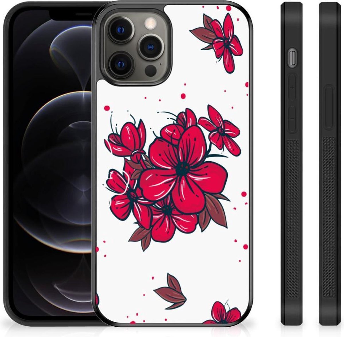 iPhone 12 Pro Max Skin Case Blossom Red